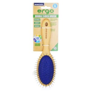 ANCOL ERGO WOODEN DOUBLE BRUSH