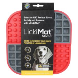 LICKIMAT SLOMO RED MAT