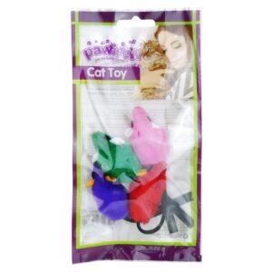 PAWISE MICE CAT TOY 4pk ASSORTED