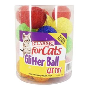 GLITTER BALL CAT TOY