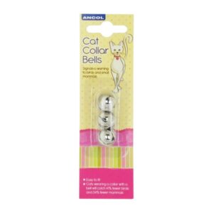 ANCOL CHROME CAT BELLS 3PK
