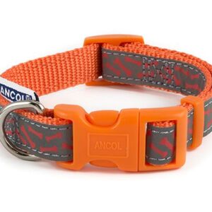 ANCOL REFLECT BONE ORANGE COLLAR