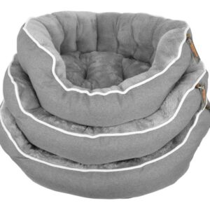 SNUGGLE GREY OVAL BED