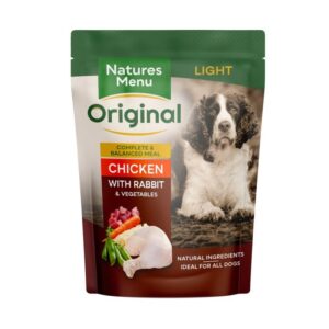 NATURES MENU ADULT LIGHT CHICKEN & RABBIT POUCH